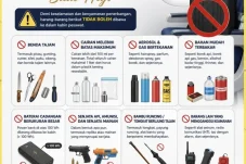 Jemaah Haji Wajib Tahu! Ini Daftar Barang yang Dilarang Masuk Kabin Pesawat di Bandara Kalimarau