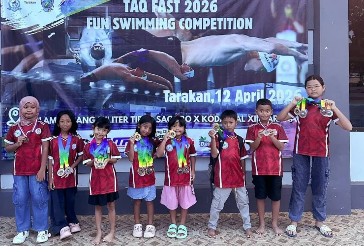 Mental Juara Sejak Dini, Atlet Renang Berau Borong 20 Medali di Tarakan