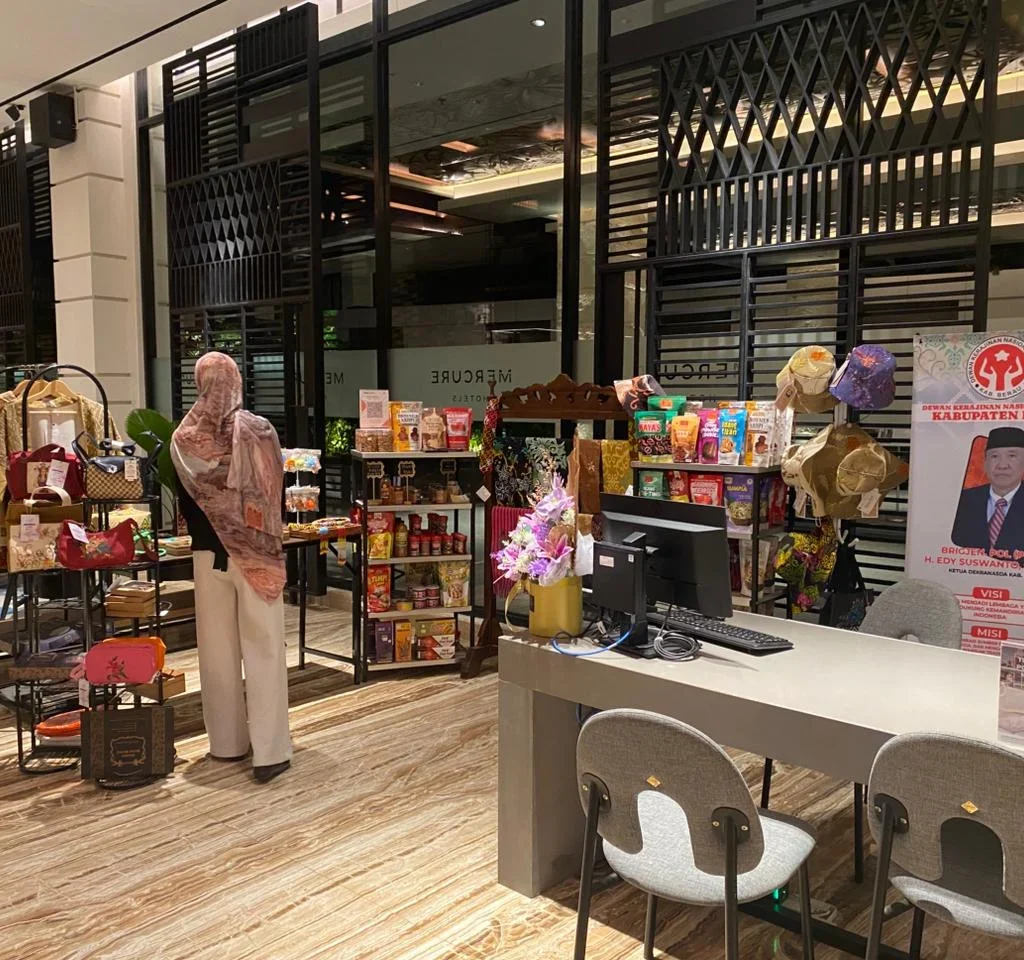 Produk UMKM Berau yang dipajang di salah satu hotel di Bumi Batiwakkal.