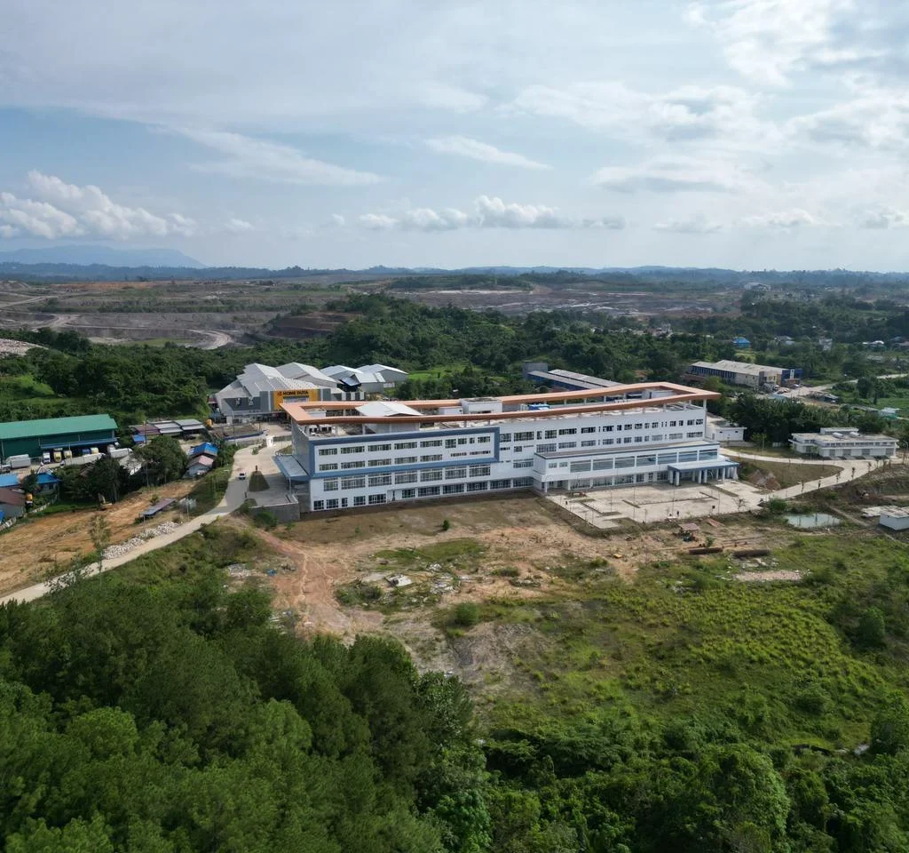 RSUD Tanjung Redeb dilihat dari udara. (AIDIL/BT)