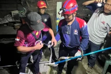 Ular Berbisa Masuk Dapur Warga Sambaliung, Damkar Berau Langsung Turun Tangan