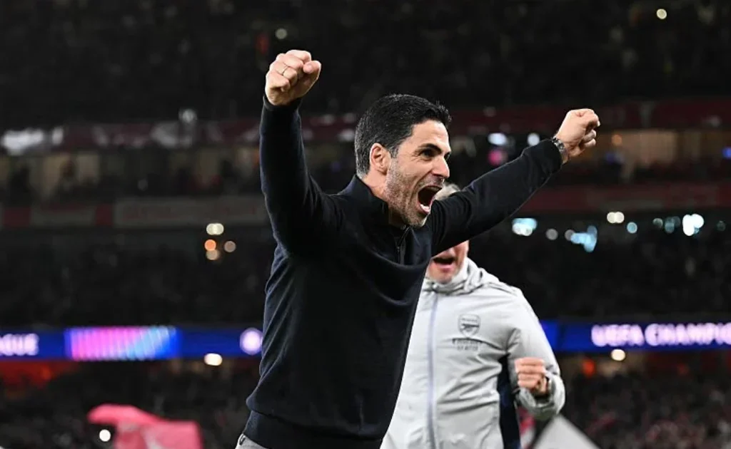 Mikel Arteta di Laga Champions League Arsenal vs Sporting Lisbon (arsenal.com)