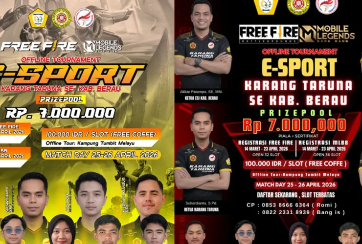 Lewat Turnamen Esport, Karang Taruna Tumbit Melayu Berau Promosikan Wisata Danau Tapal Kuda
