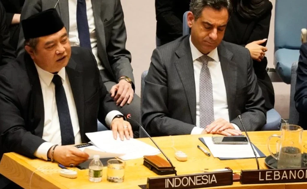 Dubes Indonesia untuk PBB Umar Hadi (X/@indonesiaunny)