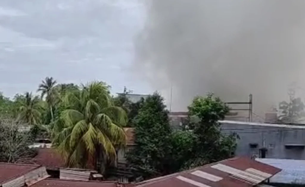 Kebakaran melanda bangunan permukiman di Sambaliung, Berau (Ist)