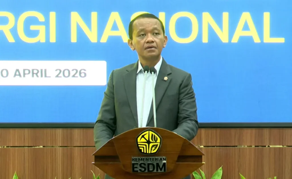 Menteri ESDM Bahlil Lahadalia (YouTube/Kementerian ESDM)