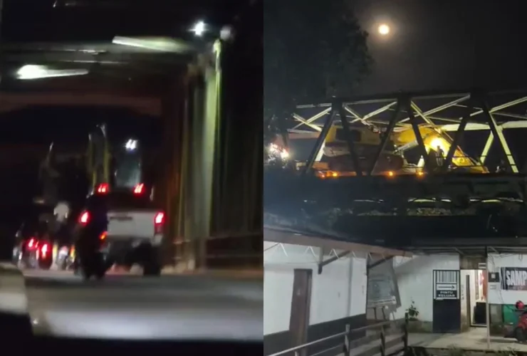 Alat Berat ‘Nyangkut’ di Jembatan Gunung Tabur, Rudi Mangunsong: Kondisi Jembatan Sudah Tua, Jangan Dipaksa!