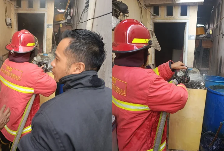 Toko di Jalan Manunggal Nyaris Ludes Terbakar, Aksi Sigap Warga dan Damkar Gagalkan Kebakaran Besar