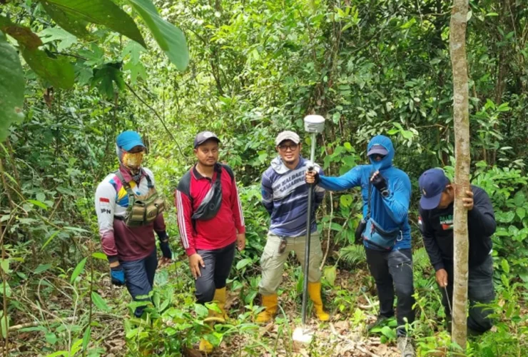 PLN–BPN Percepat Sertifikasi Aset Listrik di Kukar, 42 Titik Tower SUTT 150 kV Rampung Diukur