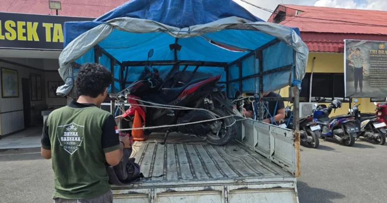 Barang bukti motor yang dicuri oleh AW (Ist)