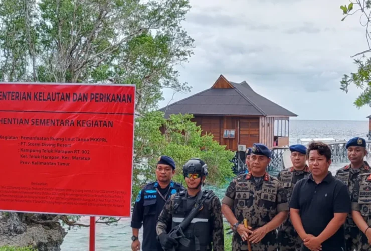 Tak Kantongi Izin, Resort Milik WNA di Teluk Harapan Berau Disegel PSDKP KKP