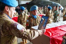 UNIFIL Gelar Upacara Penghormatan Usai 3 Prajurit TNI Gugur Diserang Israel