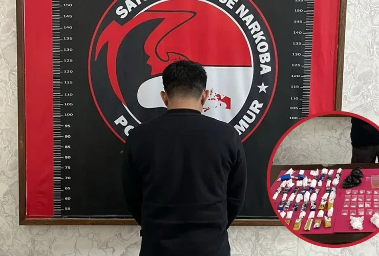 Merantau dari Riau Buat Jual Narkoba di Kutim Kaltim, Sabu Dikemas Dalam Plastik Jajanan