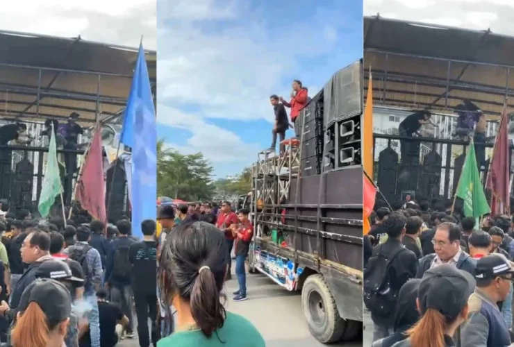 Aliansi Rakyat Kaltim Kepung Kantor DPRD, Tuntut Realisasi Hak Angket