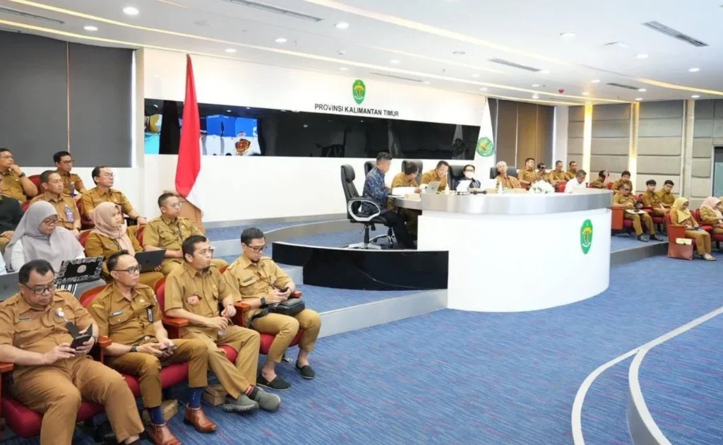 Suasana peluncuran buku antikorpsi, di kantor Gubenur Kaltim. (facebook/Pemprov Kaltim)