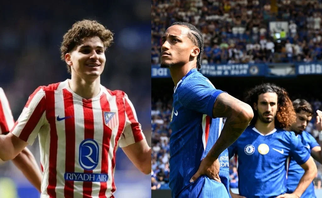 Kedua calon penyerang Barcelona, Julian Alvarez (kiri) dan Joao Pedro. (chelseafc.com)