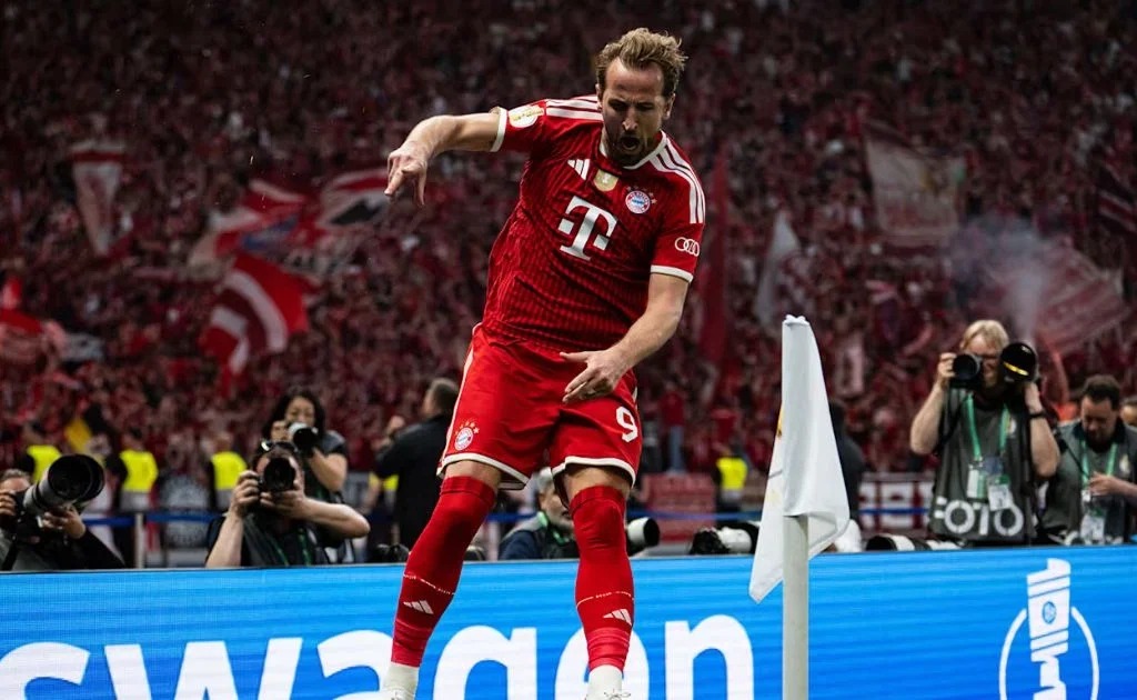 Penyerang Bayern Munchen Harry Kane. (fcbayern.com)