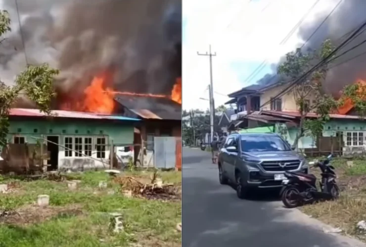 Breaking News! Si Jago Merah Lalap Rumah Lantai 2 di Balikpapan Kaltim