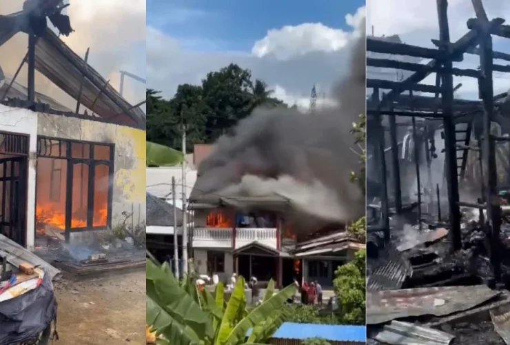 Kebakaran di Balikpapan Kaltim, 3 Rumah Jadi Arang, Satu Korban Meninggal Dunia