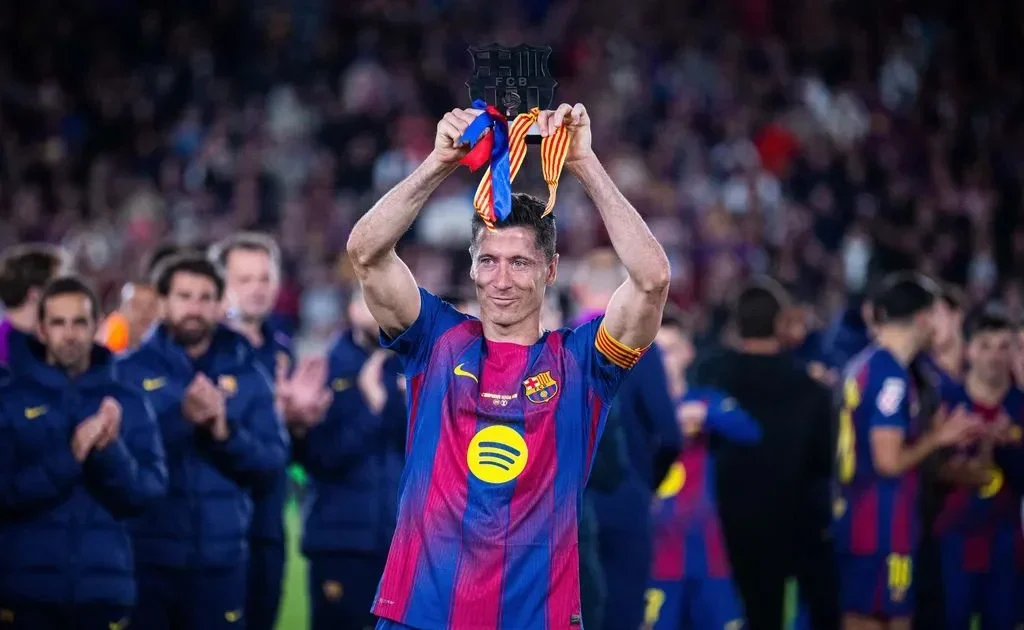 Mantan penyerang Barcelona Robert Lewandowski. (fcbarcelona.com)