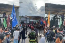 ARAK Rangsek ke Halaman Kantor DPRD Kaltim, Tunggu Keputusan Hak Angket