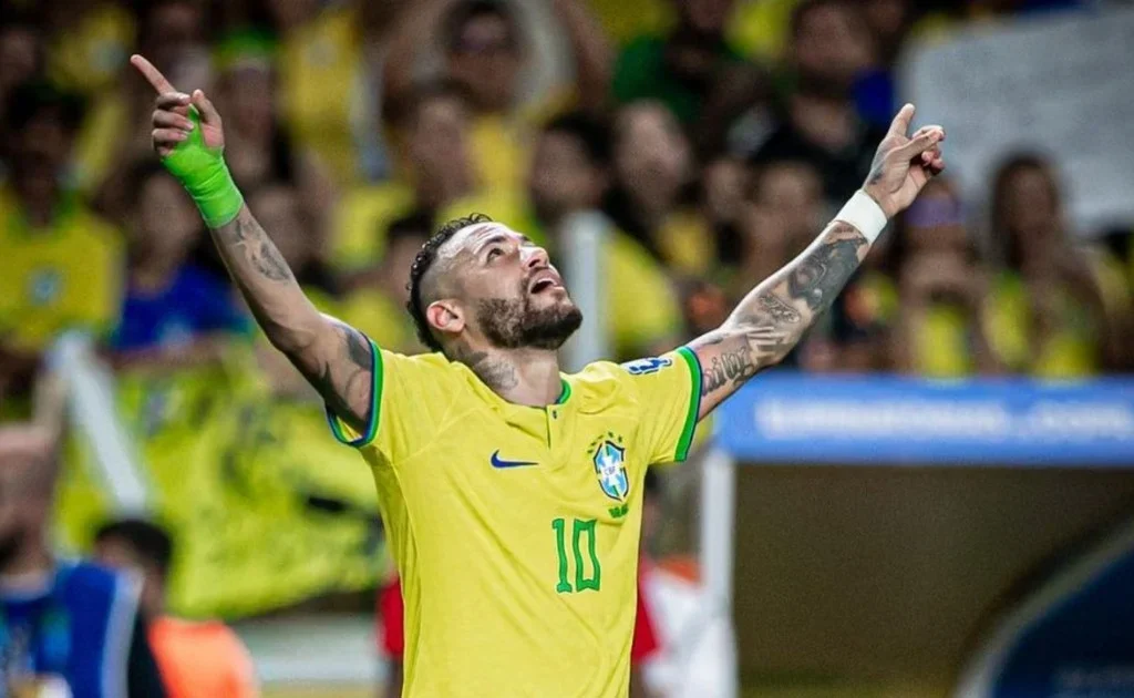 Penyerang Timnas Brasil Neymar Junior. (x/@neymarjr)