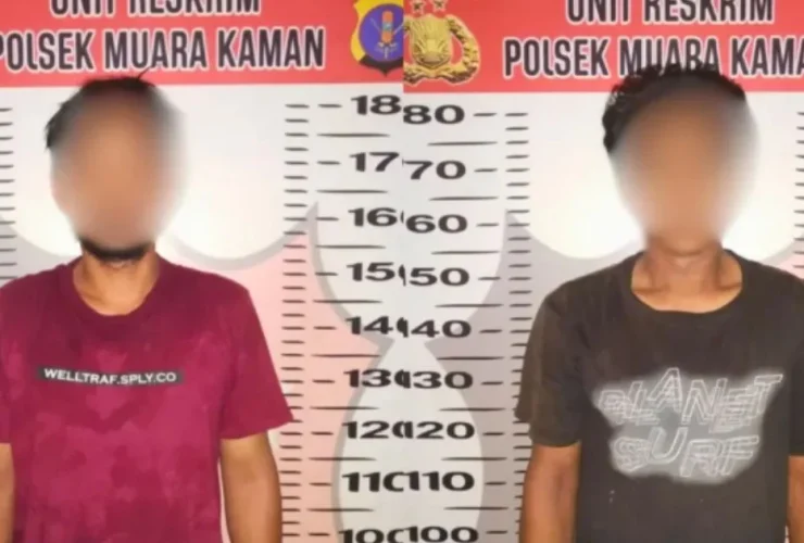 Ban Mobil Pecah, Dua Pria di Kukar Kaltim Ketahuan Maling Pupuk Perusahaan