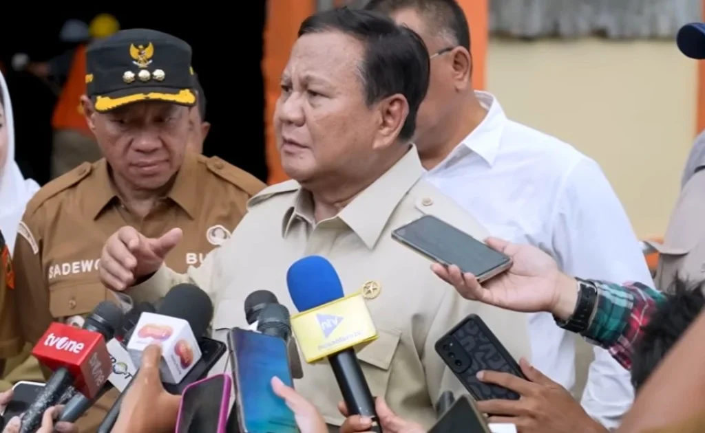 Presiden RI Prabowo Subianto. (YT/Sekretariat Presiden)