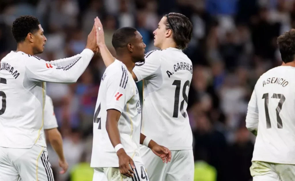 Selebrasi skuad Real Madrid. (realmadrid.com)