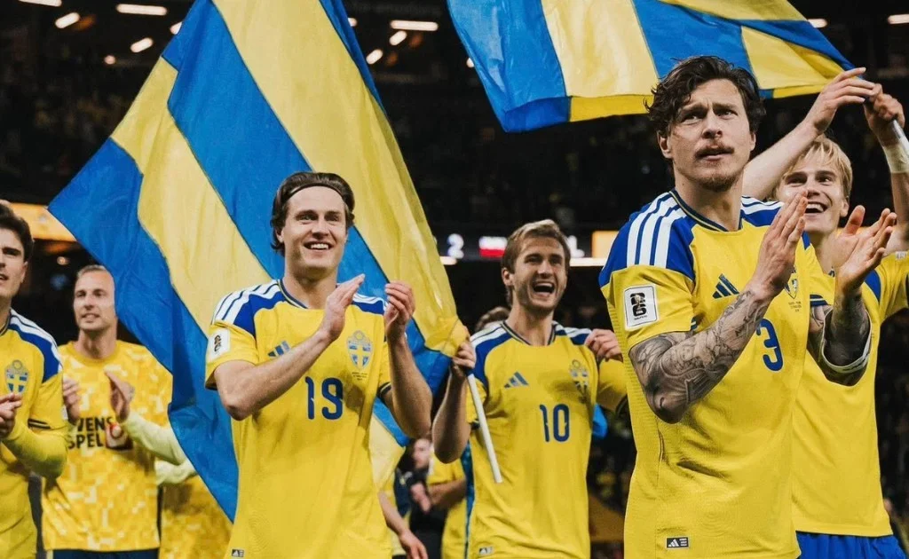 Skuad timnas Swedia. (facebook/Svensk fotboll)