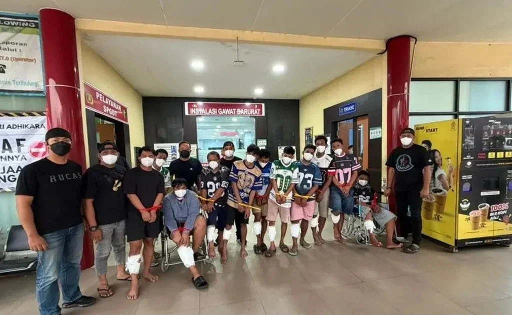 11 orang tersangka yang diamankan oleh Diternarkkoba Bareskrim Polri, di Samarinda. (asatu)