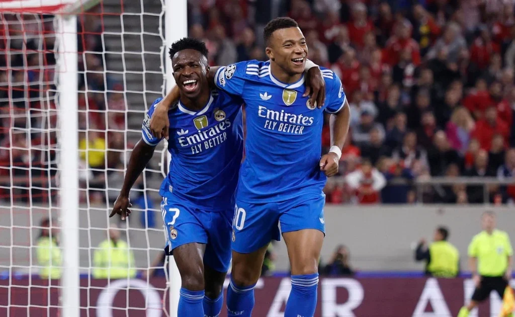 Duet striker Real Madrid, Vinicius Junior dan Kylian Mbappe. (x/@KMbappe)