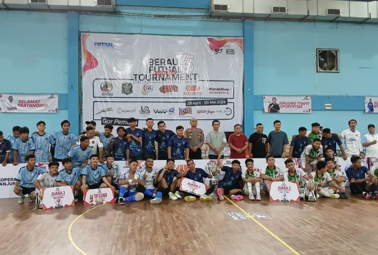 Berau Futsal Tournament Vol 5 Sukses Digelar, Dispora Puji Kemandirian Panitia Himpun Dana Pihak Ketiga