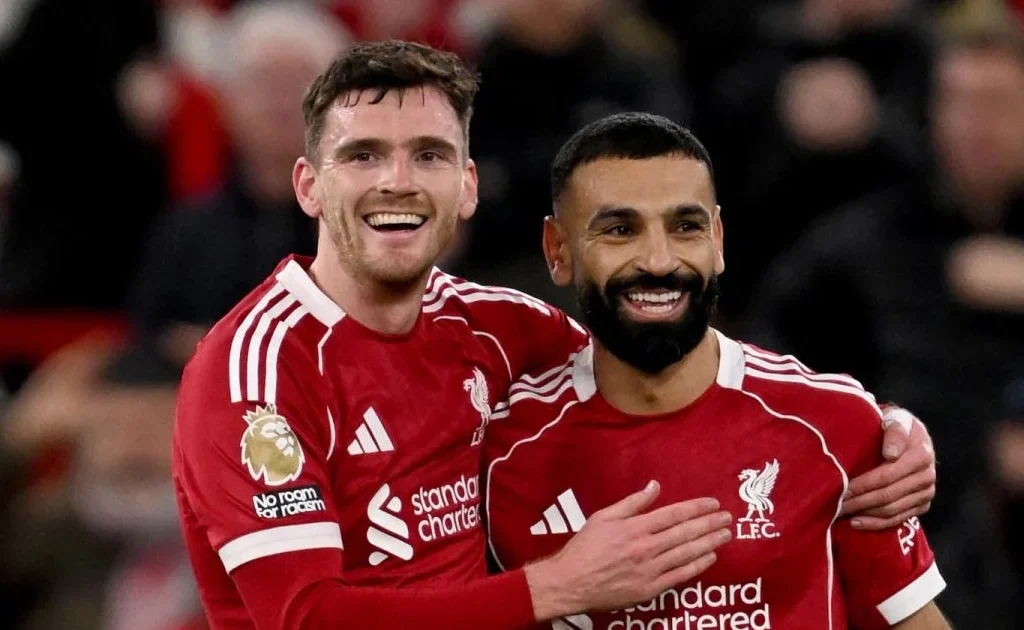 Andy Robertson dan Mohamed Salah (liverpoolfc.com)