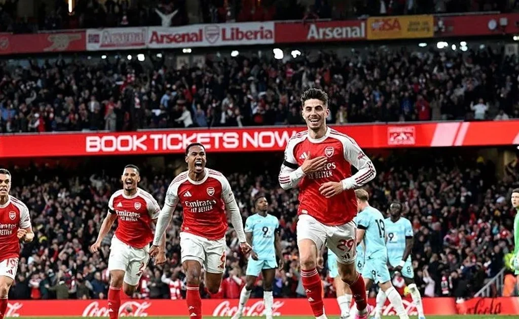 Selebrasi gol Kai Havertz di laga Arsenal vs Burnley (arsenal.com)