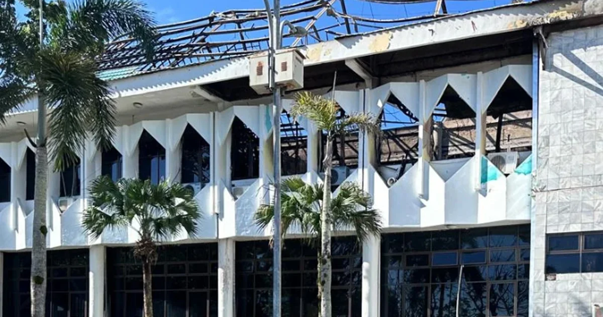 Begini Penampakan Kantor Bupati Bulungan Kaltara Usai Kebakaran