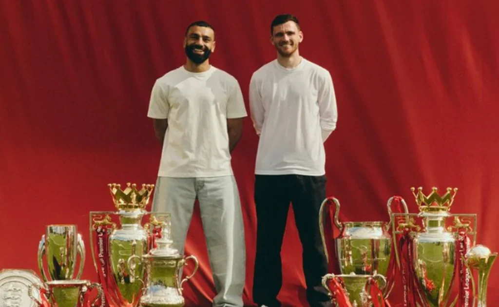 Andy Robertson dan Mohamed Salah (X/@LFC)