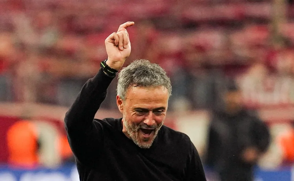 Pelatih PSG Luis Enrique di Laga Champions League Bayern Munich vs PSG (psg.fr)
