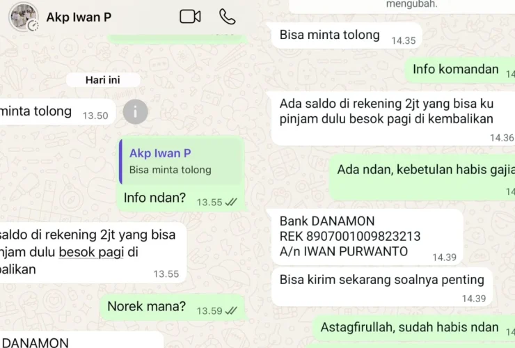 Nomor HP Kapolsek Pulau Derawan Diretas, Warga Diimbau Abaikan Pesan Mencurigakan