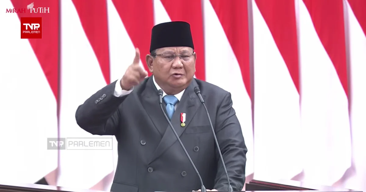 Prabowo Pidato di DPR RI: Ekspor Sawit hingga Batubara Wajib Lewat BUMN