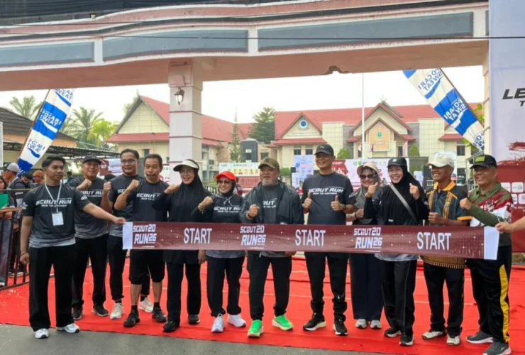Kwarcab Pramuka Sukses Gelar Scout Run 2026, Ribuan Pelari Tumpah Ruah di Jantung Kota Berau
