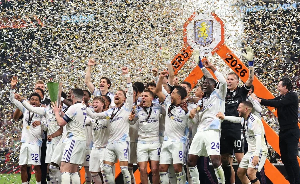 Aston Villa usai menjuarai Europa League (avfc.co.uk)
