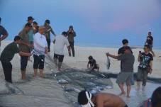 Gusung Sanggalau Jadi Destinasi Mancing, Gamalis: Banyak Orang Jakarta Datang Untuk Tangkap Ikan