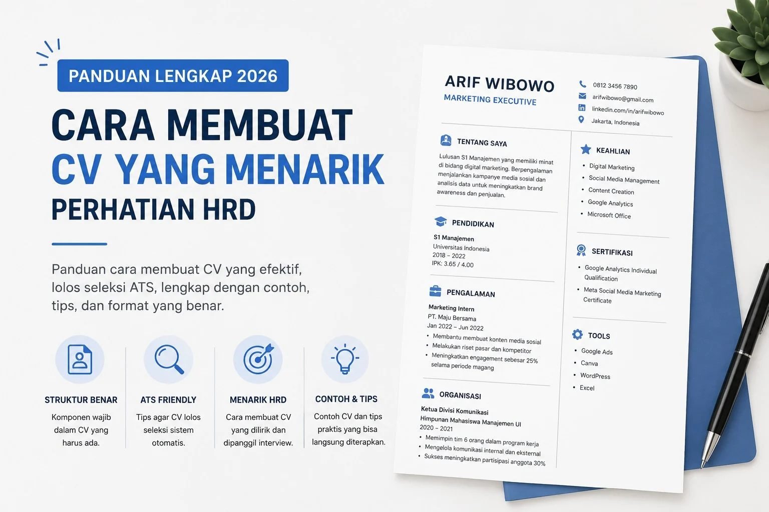Cara Membuat CV yang Menarik Perhatian HRD 2026