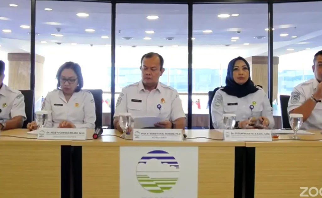 Konferensi pers MBKG peringatan dini tsunami dampak gempa Filipina (Instagram/@infoBMKG)