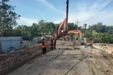 Jalan Longsor Maluang Mulai Diperbaiki, Penanganan Dikebut 4 Bulan