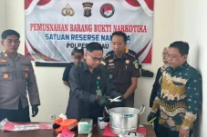 28,51 Gram Sabu Dimusnahkan, 7 Tersangka Narkoba Terancam Hukuman Berat