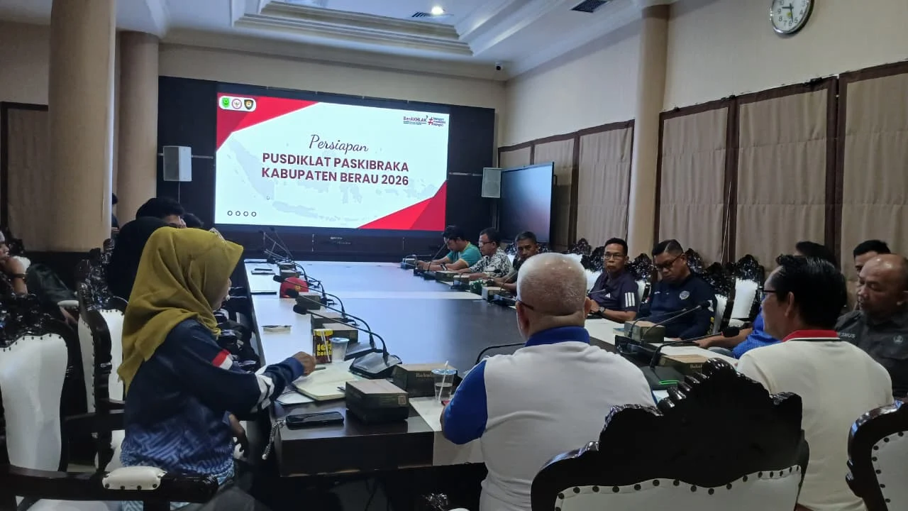 Bahas Kesiapan 39 Capaska dan Antisipasi Cuaca Ekstrem, Pemkab Berau Matangkan Pusdiklat Paskibraka 2026