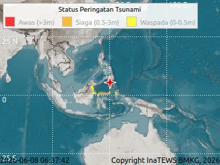 Gempa 7,7 M di Filipina Picu Potensi Tsunami, BMKG Berau Imbau Jauhi Pantai dan Tepi Sungai
