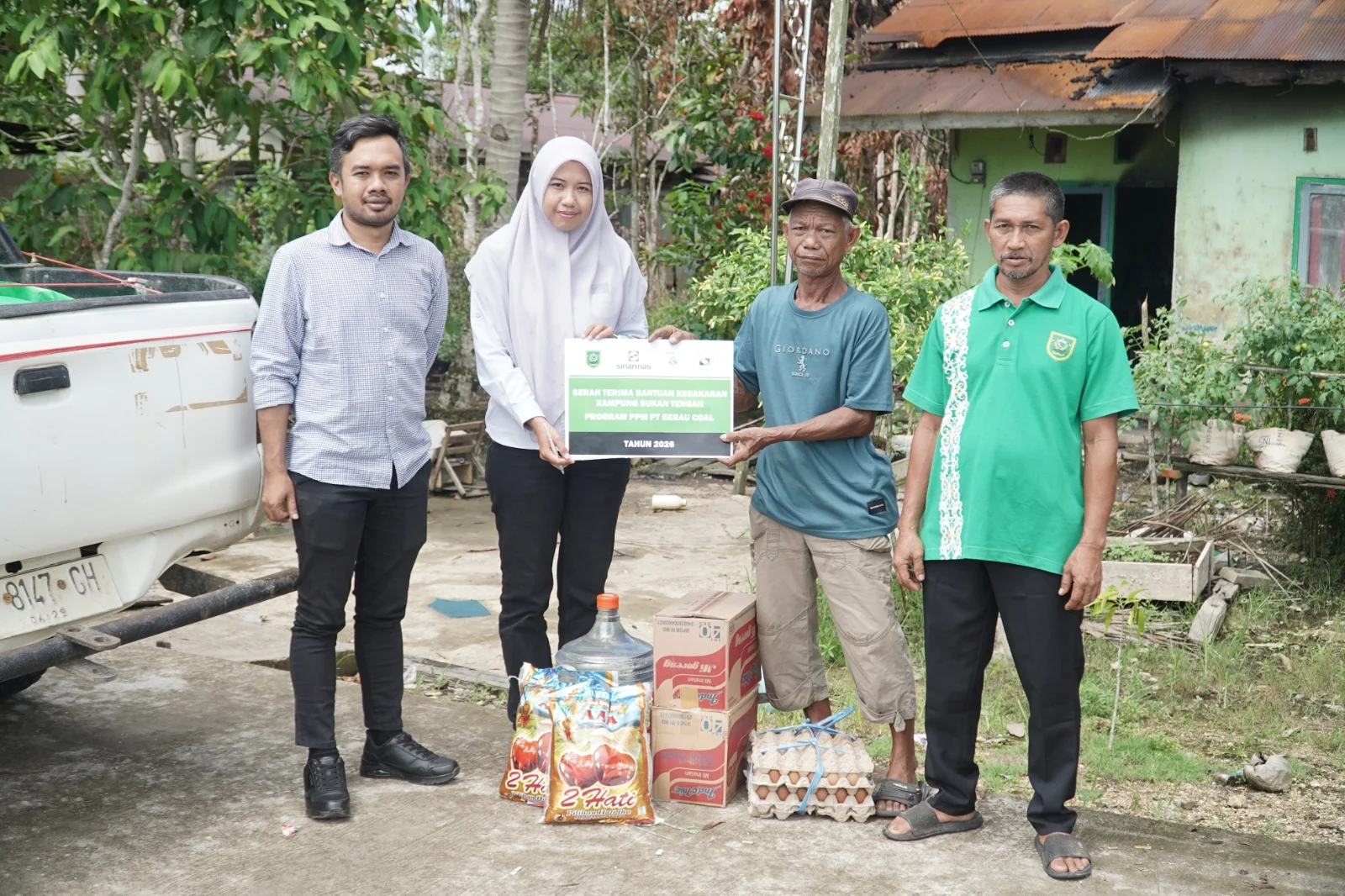 Salurkan Bantuan Sembako, PT Berau Coal Ringankan Beban Korban Kebakaran di Sukan Tengah